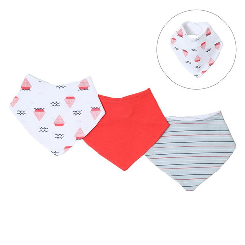 Soft Touch - Boys Stripes & Nautical 3 Bandana Bibs