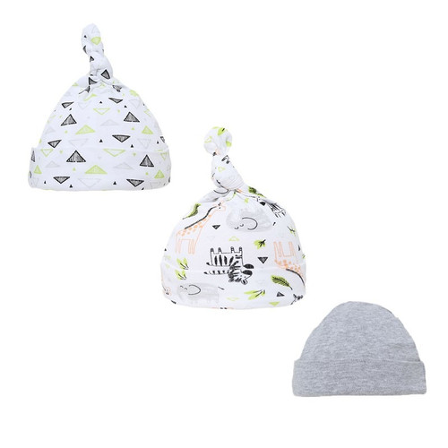 Soft Touch - Boys Zebra 3 Pack Hats