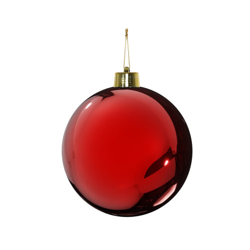 Red Shiny Shatterproof Bauble (x1) (15cm) Red Shiny Shatterproof Bauble (x1) (15cm)