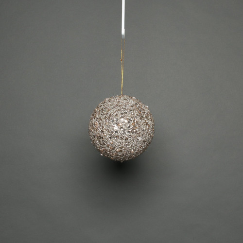 Champagne Glitter Bauble (8cm) Champagne Glitter Bauble (8cm)