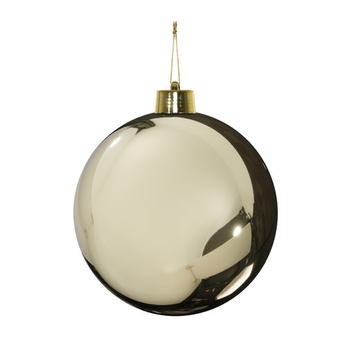Champagne Shiny Shatterproof Bauble (x1) (25cm) Champagne Shiny Shatterproof Bauble (x1) (25cm)