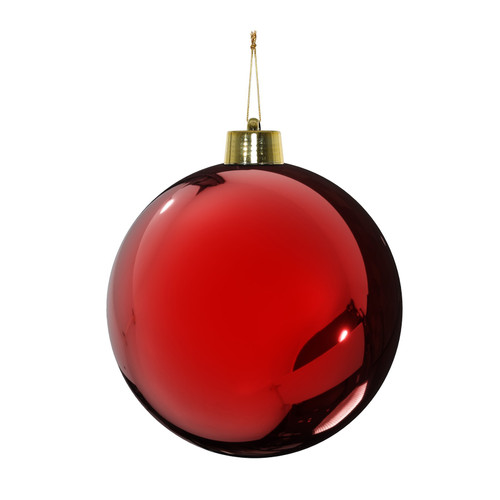Red Shiny Shatterproof Bauble (x1) (25cm) Red Shiny Shatterproof Bauble (x1) (25cm)