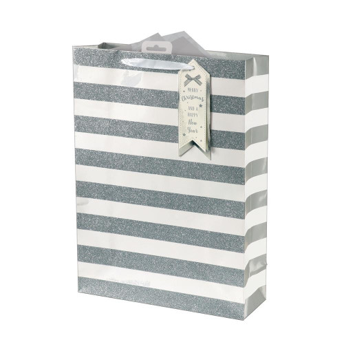 Silver Stripe Medium Bag