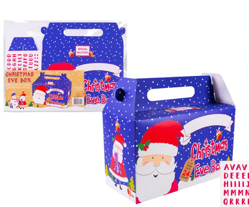 Santa Christmas Eve Box With Handle