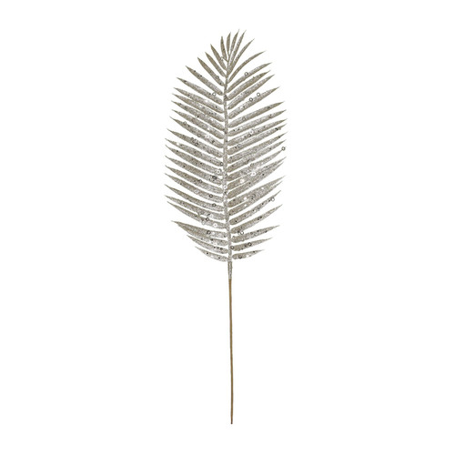 Champagne Glitter Palm Leaf Spray Champagne Glitter Palm Leaf Spray