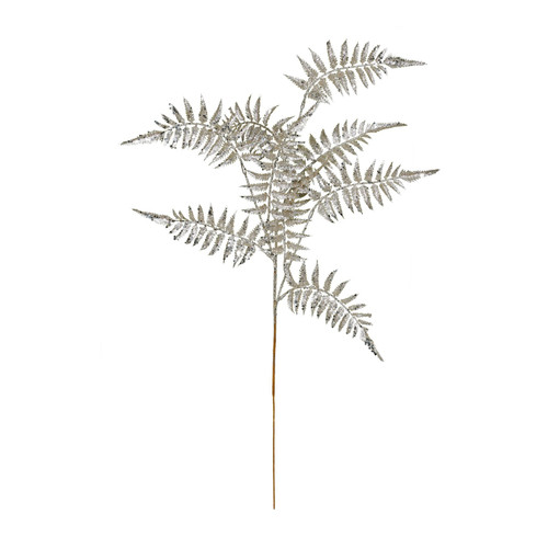 Champagne Glitter Fern Spray Champagne Glitter Fern Spray