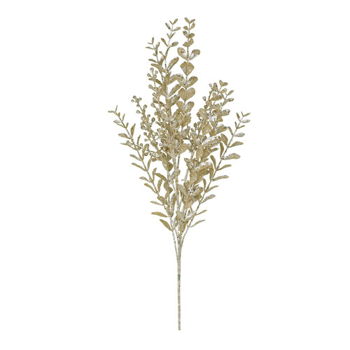 Gold Glitter Boxwood Spray Gold Glitter Boxwood Spray