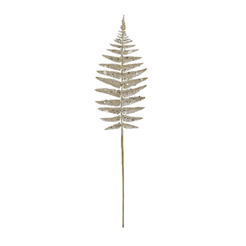 Champagne Glitter Fern Leaf Champagne Glitter Fern Leaf