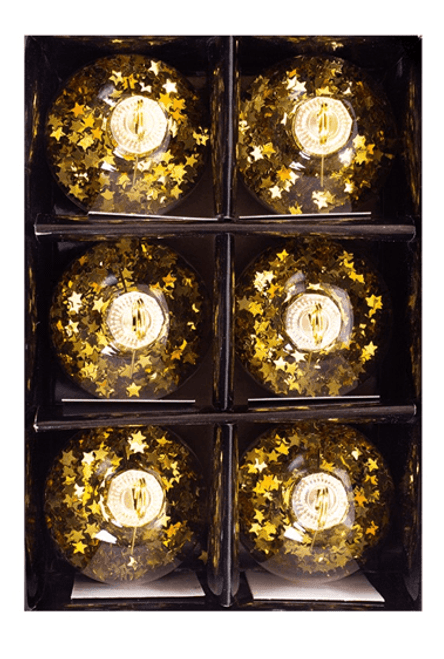 Gold Star Confetti Place Card Holder