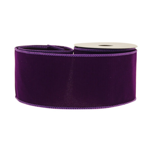 Purple Velvet Ribbon (63mm X 10yds)