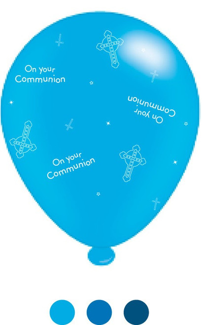 1st Communion Blue Latex Balloons (8 Pack) 1st Communion Blue Latex Balloons (8 Pack)