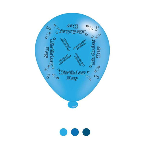 Birthday Boy Latex Balloons x8 Birthday Boy Latex Balloons x8