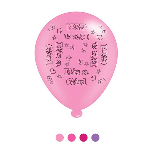 Its a Girl Latex Balloons x8 Its a Girl Latex Balloons x8