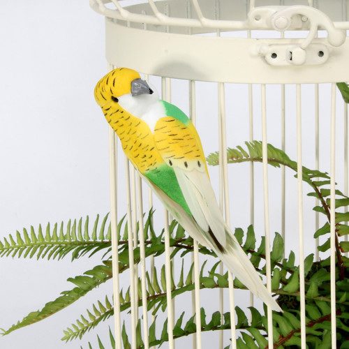Yellow Budgie with Clip Yellow Budgie with Clip