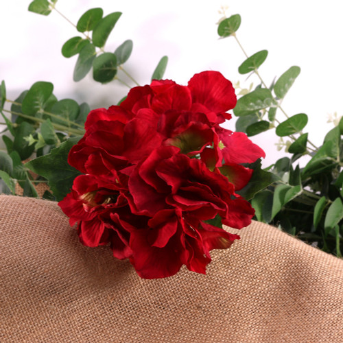 Red Hydrangea Pick Red Hydrangea Pick