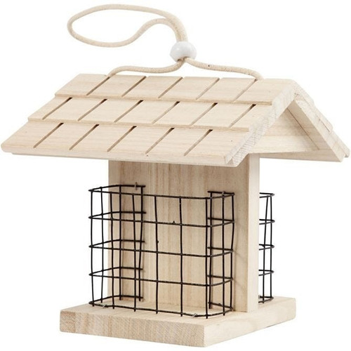 Wooden Lattice Bird Table 
