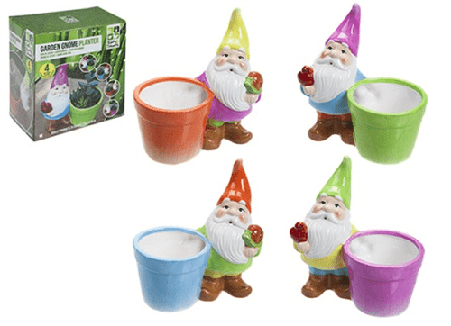 Glazed Shiny Garden Gnomes Planter (Assorted Prouduct)