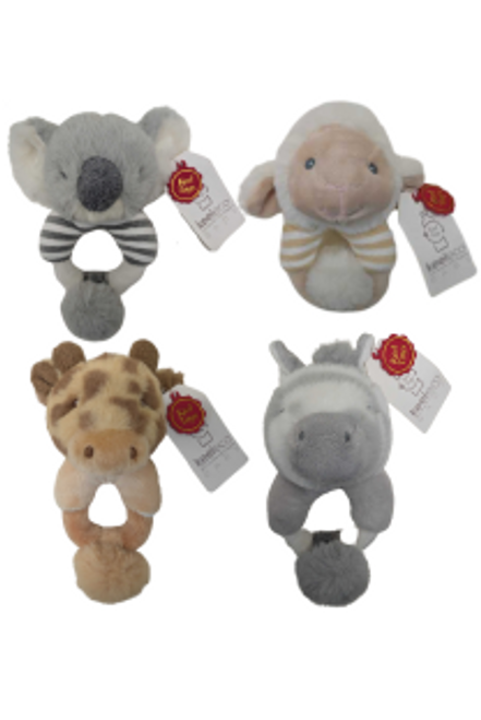 Assorted Keeleco Ring Rattle (14cm) Assorted Keeleco Ring Rattle (14cm)
