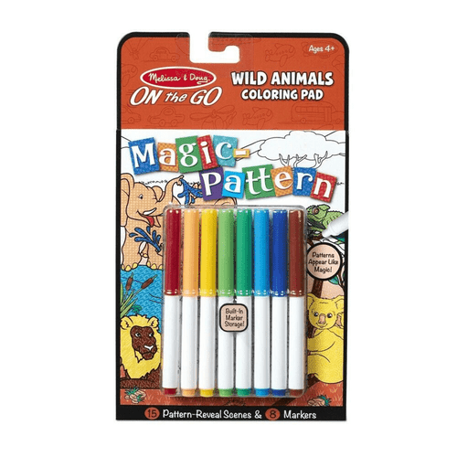 Magic Pattern Colouring Pad -Wild Animals