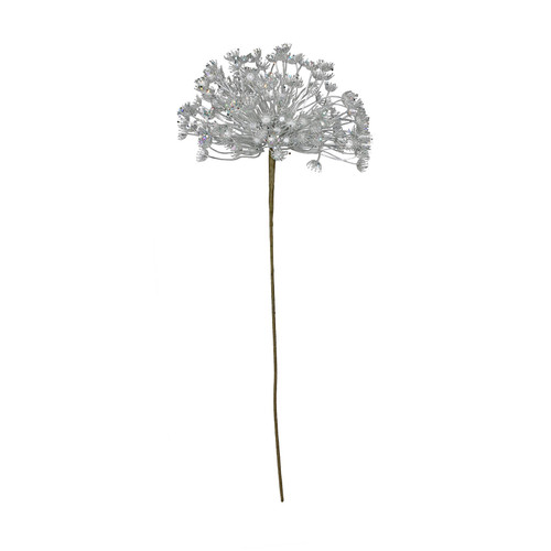 Silver Metallic Allium with Giltter 