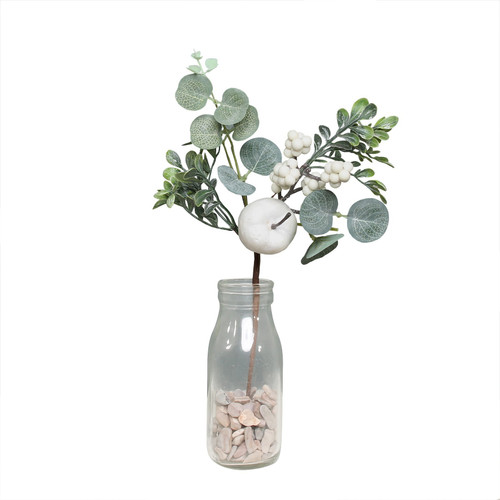 Eucalyptus White Berry & Apple Spray (30cm) 