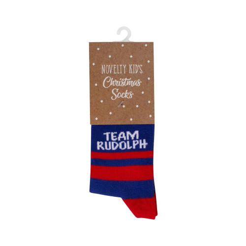 Kid\'s Novelty Christmas Socks - Team Rudolph