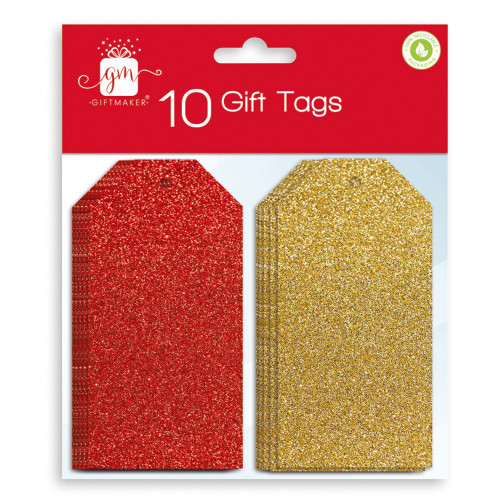 Red & Gold Gift Tags (Pack of 10)