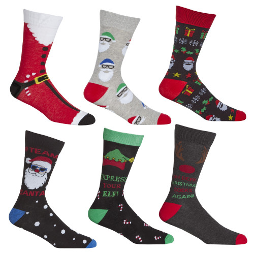 Mens Christmas Design Sock (Assorted Designs) Mens Christmas Design Sock (Assorted Designs)