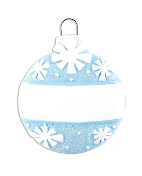 Personalised Christmas Bauble (Blue)