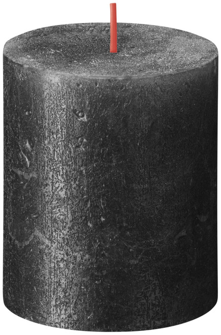 Anthracite Bolsius Rustic Shimmer Metallic Candle (80 x 68mm)