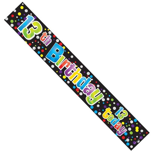 Unisex 13th Birthday Banner Unisex 13th Birthday Banner
