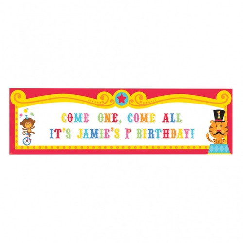 Fisher Price Circus Giant Personalisable Banner