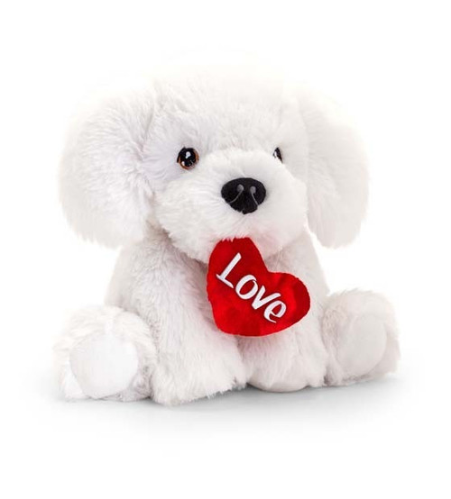 Keeleco Bichon Frise With Heart (25cm)