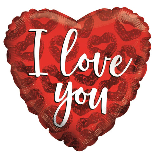 ECO Balloon-I Love You Red Kisses (18 Inch) ECO Balloon-I Love You Red Kisses (18 Inch)