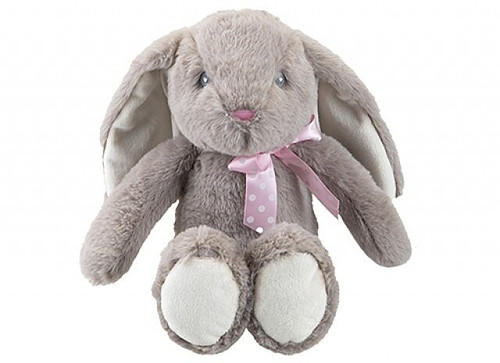 23cm Grey Sitting Floppy Pippin Rabbit