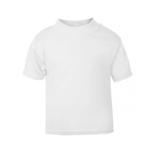 White Unbranded Toddler Cotton Short Sleeve T-shirt 2-3y