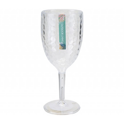 Large Dimple Effect Wine Glass 
