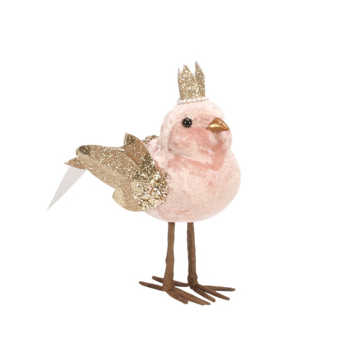 Pink Velvet Bird (26cm)