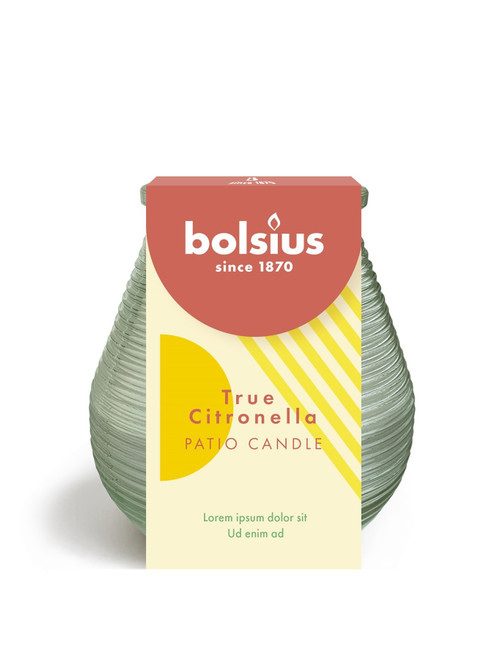 Bolsius Green Citronella Patio Candle