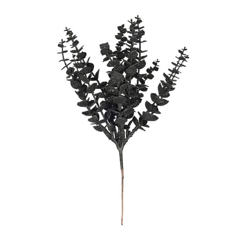 Black Glitter Eucalyptus Bush (H33cm)