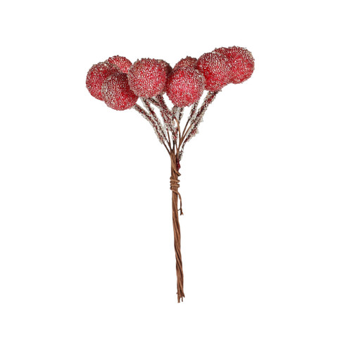 Frosted Berry Bunch (Red, H10cm)