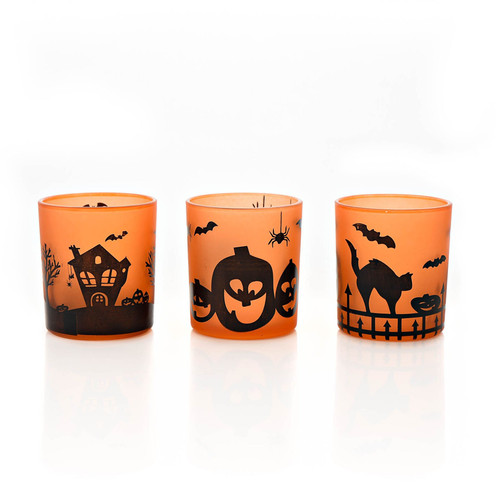 Set of 3 Halloween Votives 