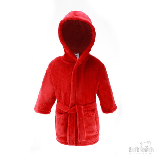 Red Fleece Robe (6-12 Months)