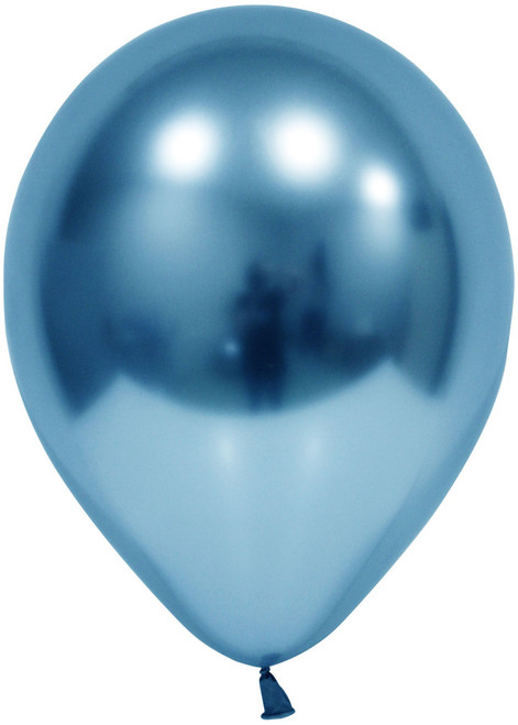 Blue Chrome Latex Balloon - 12 inch (Pk 50)