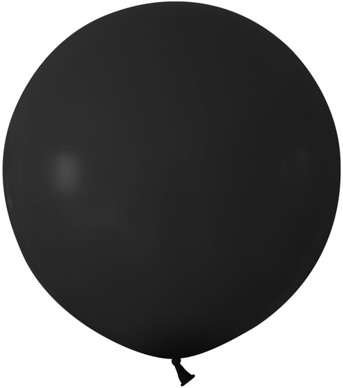 Black Jumbo Latex Balloon - 24 inch (Pk 3)