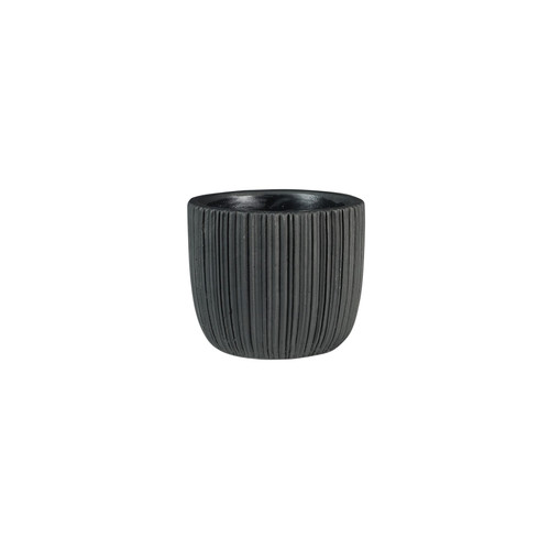 Vogue Black Linear Pot (H9cm x Dia10cm) Vogue Black Linear Pot (H9cm x Dia10cm)