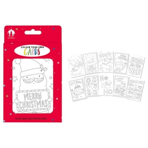 Colour Your Own Christmas Cards (Pack of 10) Colour Your Own Christmas Cards (Pack of 10)