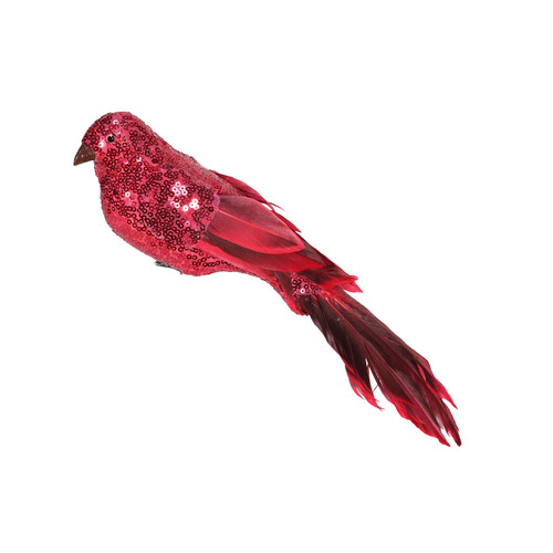 Red Sequin Peacock (30cm) Red Sequin Peacock (30cm)