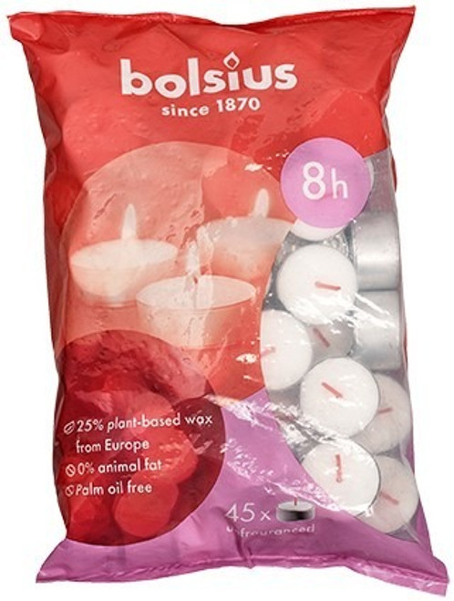 Bolsius Sustainable 8 Hour Tealights (Bag of 45)