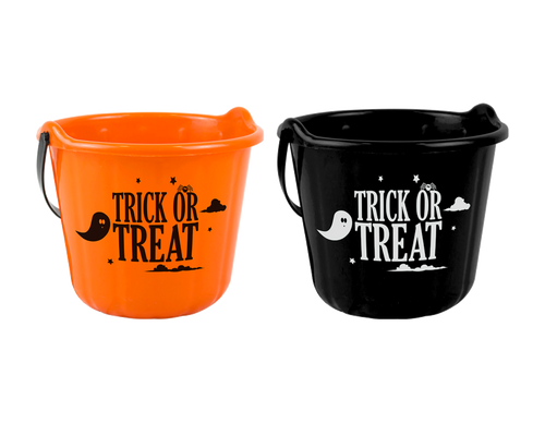 Halloween Trick Or Treat Bucket (Assorted Designs) Halloween Trick Or Treat Bucket (Assorted Designs)